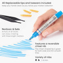ARTEZA ACRYLIC PAINT MARKERS SET OF 40 ACRYLIC PAINT PENS ART MARKERS MULTICOLOR - Like New