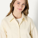 AMAZON ESSENTIALS DEMI'S PICK WOMEN'S OVERSIZED-FIT COTTON SIZE M - CREAM - Brand New