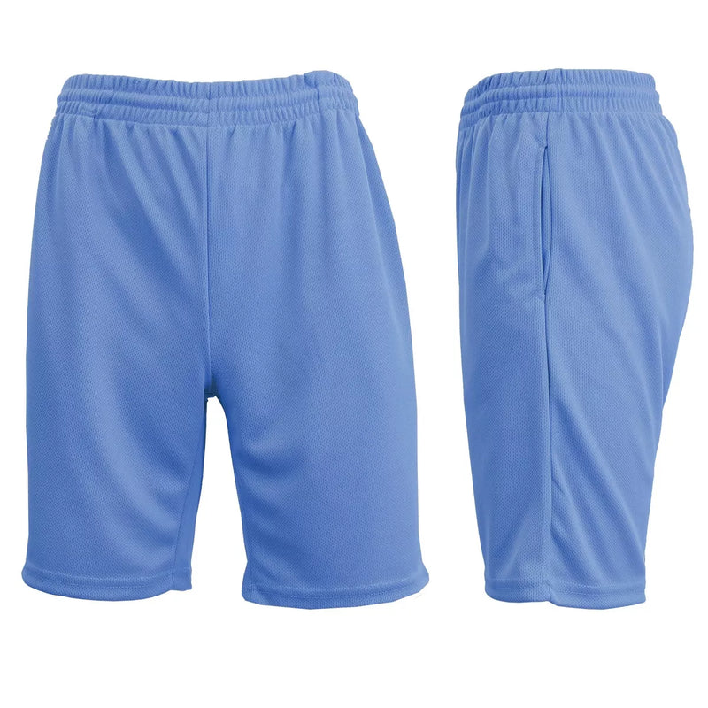 JUMP START MEN'S OVERSIZED MOISTURE WICKING SHORTS SIZE 3XL - LIGHT BLUE - Brand New