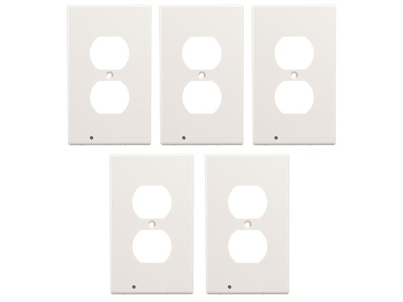 Marquee Home Outlet Covers with Built-In LED Night Lights 5-Pack NA001 - White - Like New
