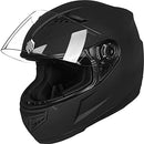 ILM Youth Kids Full Face Motorcycle Helmet DOT Approved DP808 (Matte Black) - Like New