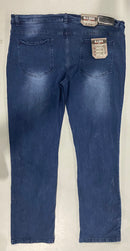 BLUE ROCK FLEX JEANS 4-WAY STRETCH - SIZE: MEN 42X31 - DARK WASH/BLACK LINING - Brand New
