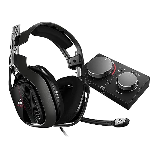 ASTRO Gaming A40 TR Wired Headset + MixAmp Pro TR Dolby Audio 939-001658 - Black Like New