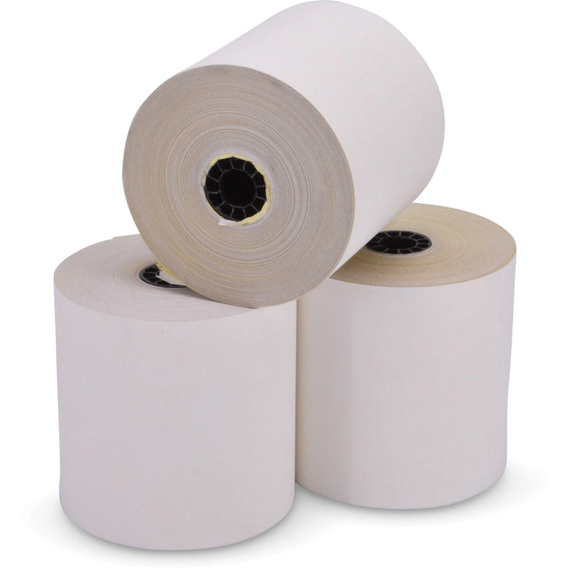 ICONEX 90770047 IMPACT PRINTING CARBONLESS PAPER ROLLS - WHITE - Brand New