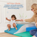 ECR4Kids SoftZone Adventurer's Summit Slide Corner Climber 4-Piece B0CDQVM33R - Brand New