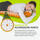 ProsourceFit Acupressure Mat and Pillow Set for Pain/Relax Muscle - Orange - Brand New