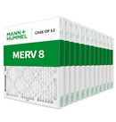 16x20x2 MERV 8 Pleated 2" AC Furnace Air Filter Case 12 B0CP9WY8NY - White - Brand New