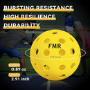 FEEL MY RHYTHM X40 OUTDOOR PICKLEBALL BALLS, 12-COUNT - YELLOW - Like New