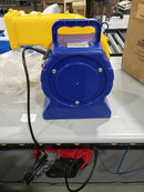 JUMP ORANGE JUMPORANGE BOUNCE HOUSE AIR BLOWER 1HP BOUNCY CASTLE - BLUE/YELLOW - Like New