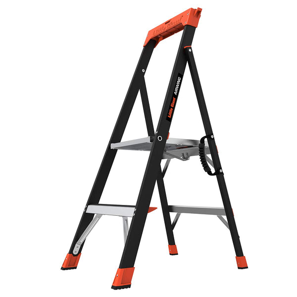 LITTLE GIANT LADDER SYSTEMS 15284-001 AIRWING 4' FIBERGLASS - RED OR YELLOW - Like New
