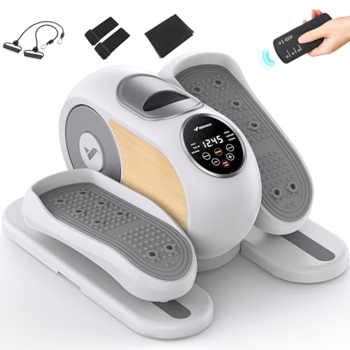 MERACH UNDER DESK ELLIPTICAL ELLIPSE LEG EXERCISER REMOTE CONTROL - WHITE - Like New