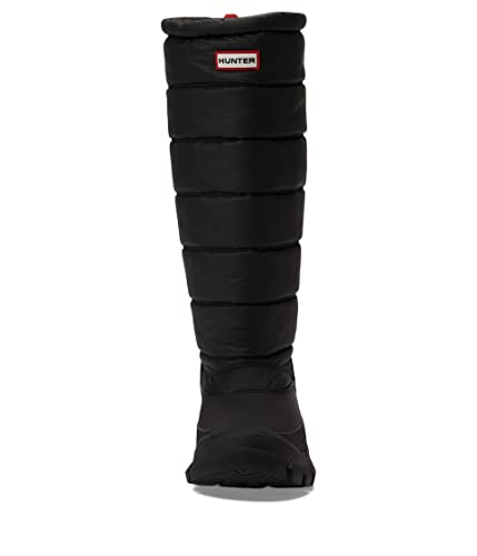 WFT2108WWU HUNTER WOMEN'S INTREPID TALL RAIN BOOT BLACK SIZE 9 - Like New