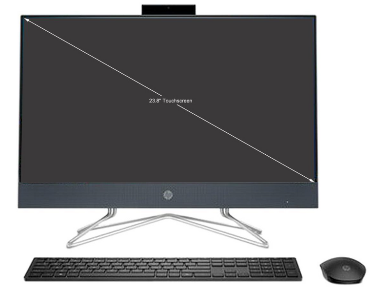 For Parts: HP All-in-One 23.8 TOUCH Pentium Silver J5040 8 256GB 24-DF0072DS NO POWER