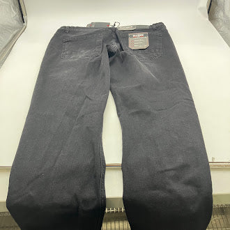 BLU ROCK MEN'S CASUAL FLEX STRETCH SLIM STRAIGHT JEANS - MEN 34X31 - JET BLACK - Brand New