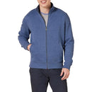 AMAZON ESSENTIALS MEN'S SWEATSHIRT MOCK NECK FLEECE ZIP UP SIZE L - BLUE HEATHER - Brand New