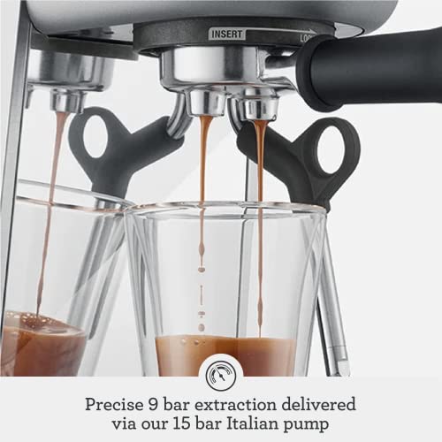 BREVILLE BAMBINO ESPRESSO MACHINE BRUSHED STAINLESS STEEL BES450BSS1BUS1 - Like New