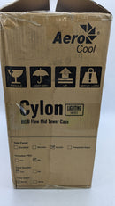 Aerocool Cylon Mid Tower Case with Acrylic Side window - Black - Brand New