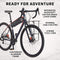 Mongoose Men's Elroy Adventure Bike 700C Wheel Bicycle, 54cm frame BLACK/ORANGE Like New