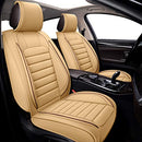 Oasis Auto Waterproof Leather Seat Cover 3RD Row OS-012 Tan - Brand New