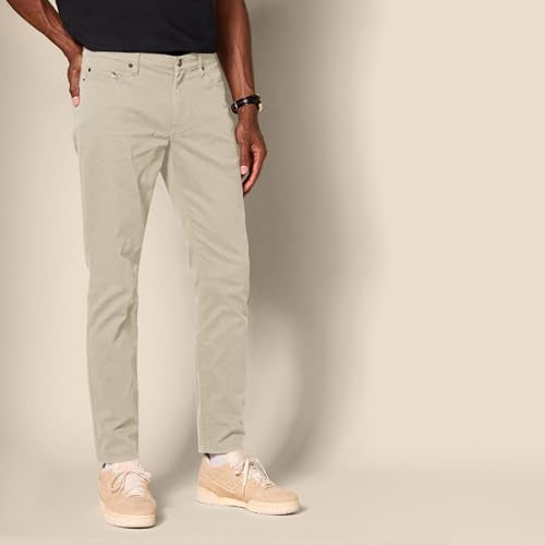 AMAZON ESSENTIALS MEN'S SLIM-FIT PANTS, SIZE 28W X 30L, KHAKI BROWN - Brand New
