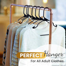 Our Modern Space 50 Pack Plastic Hanger Shirt Pants Coats Standard - Black - Brand New