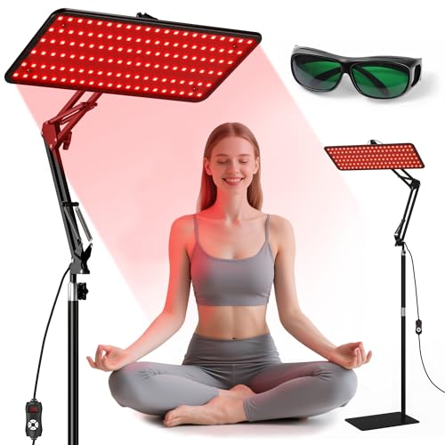 MORFONE RED LIGHT THERAPY FOR BODY & FACE INFRARED LIGHT THERAPY LAMP BLACK - Like New