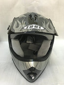 SmartDealsNow DOT Youth & Kids Dirtbike Helmet - Small, Black Flame - Like New