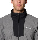 COLUMBIA MEN'S DISCONTINUED SEQUOIA GROVE HALF ZIP FLEECE- M, CITY GRAY/BLACK - Brand New