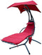 BalanceFrom Hanging Curved Chaise Lounge Chair Swing with Cushion, Pillow - Like New