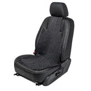 ZONETECH WOOD BEADED SEAT CUSHION PREMIUM QUALITY CAR MASSAGING SE-0005 - BLACK - Like New