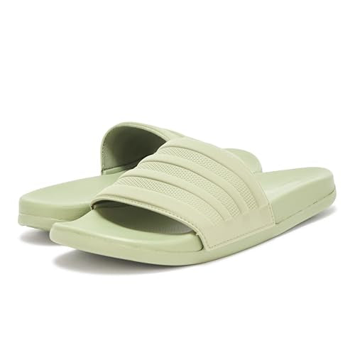 ADIDAS ADIDAS UNISEX ADULT ADILETTE COMFORT SLIDE MEN 12 WOMEN 13 - TENT GREEN - Like New