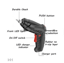 WEI HANG 4.2V RECHARGEABLE CORDLESS ELECTRIC DRILL DRIVER MCS-4.2 - BLK ORANGE - Like New