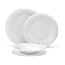 Everyday White by Fitz and Floyd Nevaeh White Bone China Classic Beaded 24 Piece - Like New