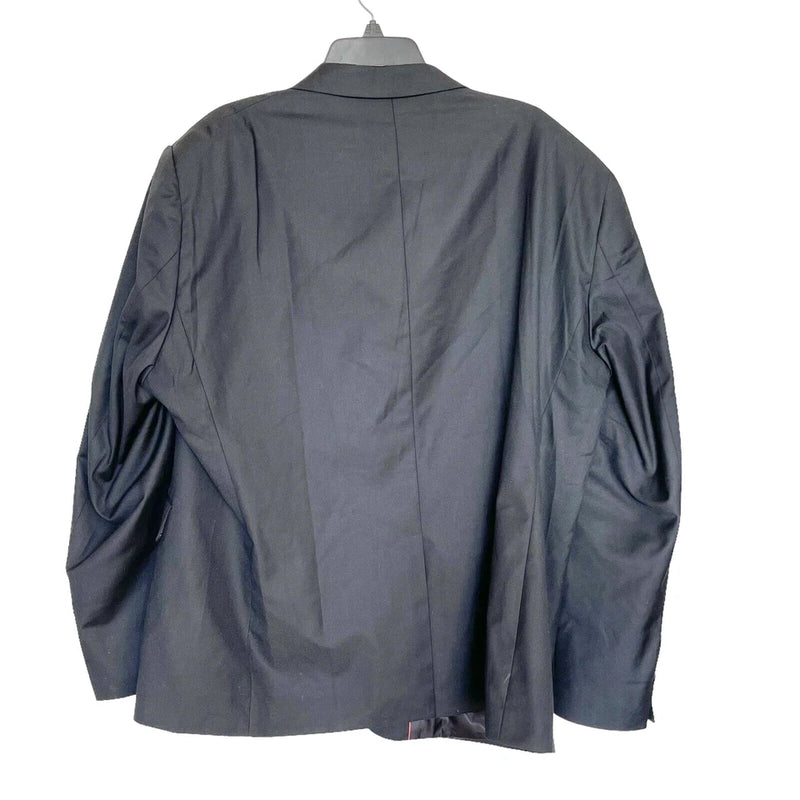 COOFANDY MENS BLAZER  SPORT JACKET ONE BUTTON BLACK SUIT - SIZE: MEN 2XL - BLACK - Brand New