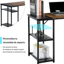 Cokos Escritorio con Repisa Inferior Moderno (100 x 48 x 74cm) - Negro - Brand New