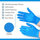 LYDUS 4 MIL LATEX FREE NITRILE TEXTURED FINGER EXAM GLOVES - XL - 90 GLOVES - Brand New