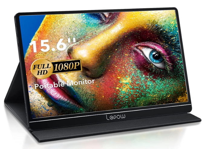 Lepow Z1 Portable Monitor 15.6" Full HD 1080P Black Z1-BLACK Like New