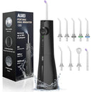 AUIEI-Y205 WATER FLOSSER TEETH PICK 9 JET TIPS CORDLESS ORAL IRRIGATOR Black New