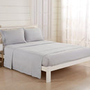 STYLE ASIA TEXTILIA 4 PIECE BED SHEET SET KING SIZE DEEP POCKETS - GRAY - Like New