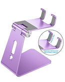 OMOTON ADJUSTABLE CELL PHONE STAND C2 ALUMINUM DESKTOP PHONE HOLDER - PURPLE - Like New