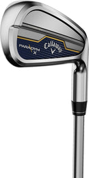 CALLAWAY GOLF PARADYM X IRON SET RIGHT HAND STEEL SHAFT, STIFF FLEX, 6 IRON - PW - Like New