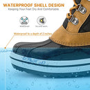 PIZZ ANNU Women's Snow Boots Winter Duck Boots Warm Waterproof Shoes Black/Brown - Brand New