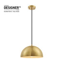 Globe Electric 65826 Hazel 1-Light Pendant Lighting, Bulb Not Included - Brass - Brand New
