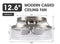 IHOMEADORE 12.6 IN. INDOOR STAIN NICKEL FLUSH MOUNT CAGED CEILING FAN - SILVER - Like New