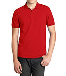 GALAXY BY HARVIC MENS POLO PIQUE SHIRT SCHOOL UNIFORMS SIZE MEN'S S RED - Brand New