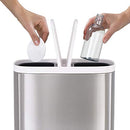 Joseph Joseph Split Step Trash Can Recycle Bin Dual Compartments Buckets - Brand New