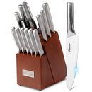 HANCORYS KNIFE BLOCK SET JAPANESE STAINLESS STEEL KITCHEN KNIFE - Scratch & Dent