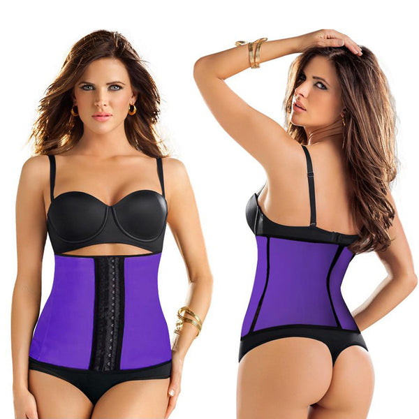 NEWPORT WOMEN'S UNDERBUST CORSET CINCHER - SIZE: WOMEN XL/2XL - PURPLE/BLACK - Brand New