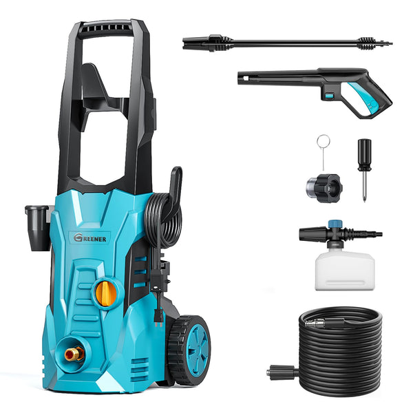 GREENER ELECTRIC PRESSURE WASHER 3800 PSI, 50FT HOSE, SOAP - Scratch & Dent