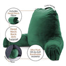 CLARA CLARK READING PILLOW WITH SHREDDED MEMORY FOAM - LARGE - DARK GREEN - Like New